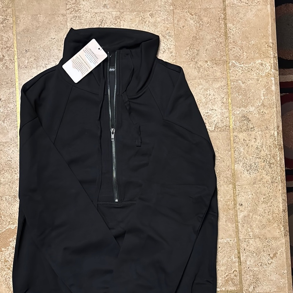 Black Half-Zip Hoodie